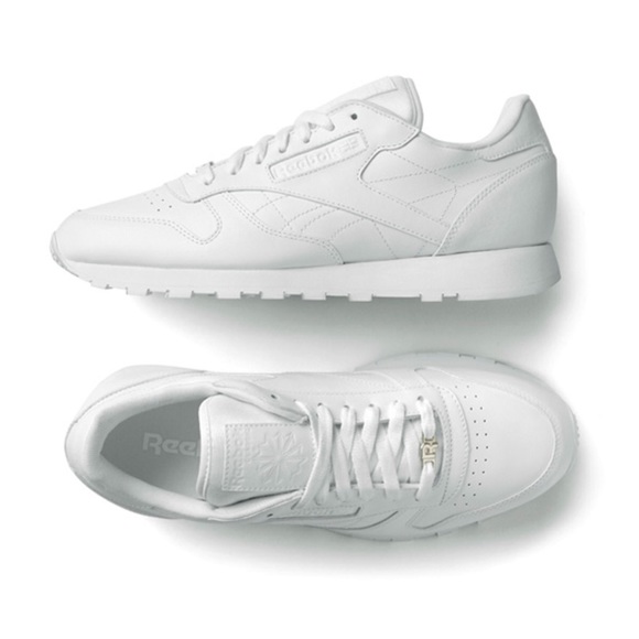 all white reebok